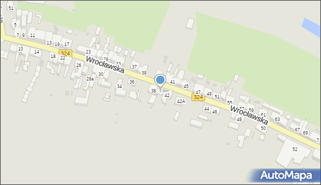 Góra, Wrocławska, 40, mapa Góra