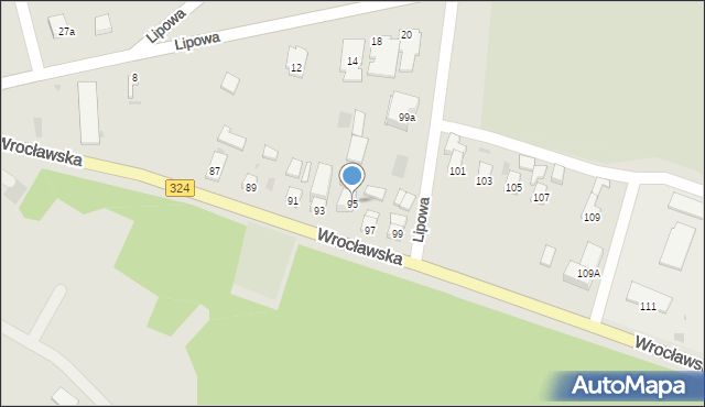 Góra, Wrocławska, 95, mapa Góra