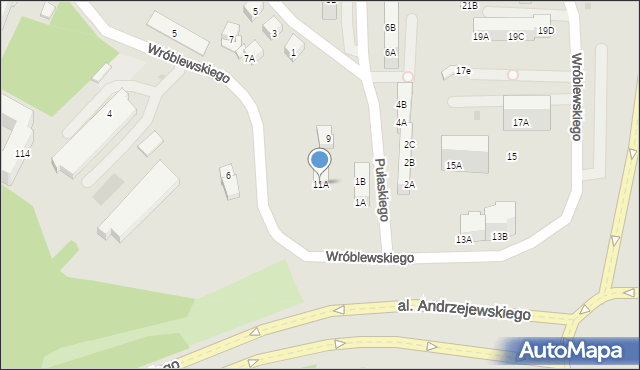 Gorzów Wielkopolski, Wróblewskiego Walerego, gen., 11A, mapa Gorzów Wielkopolski