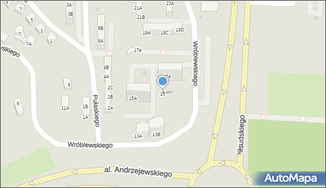 Gorzów Wielkopolski, Wróblewskiego Walerego, gen., 15, mapa Gorzów Wielkopolski