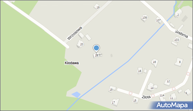 Gorzów Wielkopolski, Wrzosowa, 18, mapa Gorzów Wielkopolski