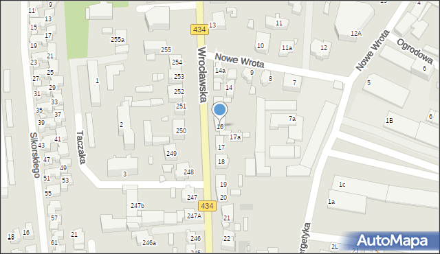 Gostyń, Wrocławska, 16, mapa Gostyń