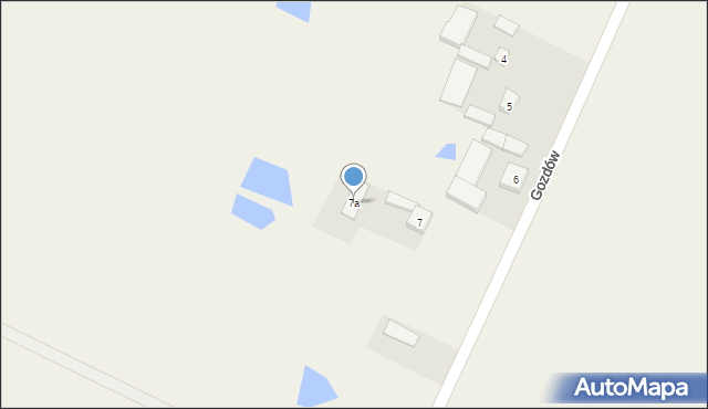 Gozdów, Wrzask, 7a, mapa Gozdów