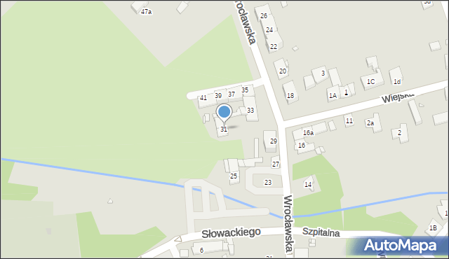 Grodków, Wrocławska, 31, mapa Grodków