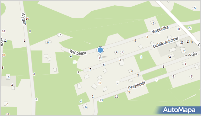 Iły, Wróbelka, 11, mapa Iły