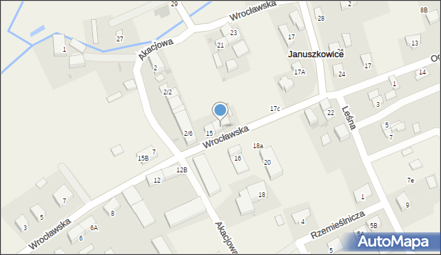 Januszkowice, Wrocławska, 15A, mapa Januszkowice