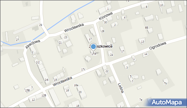 Januszkowice, Wrocławska, 17A, mapa Januszkowice