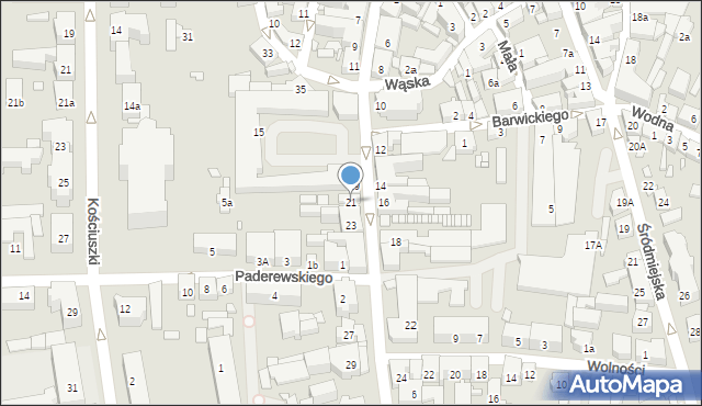 Jarocin, Wrocławska, 21, mapa Jarocin