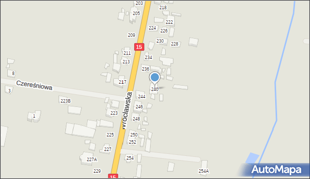 Jarocin, Wrocławska, 240, mapa Jarocin