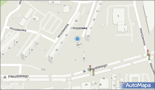 Jastrzębie-Zdrój, Wrocławska, 19A, mapa Jastrzębie-Zdrój