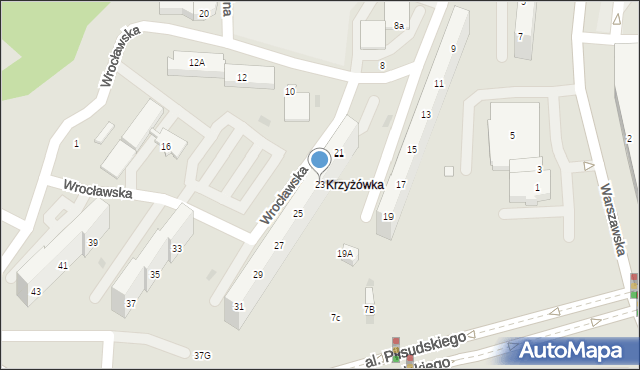 Jastrzębie-Zdrój, Wrocławska, 23, mapa Jastrzębie-Zdrój