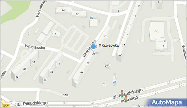 Jastrzębie-Zdrój, Wrocławska, 25, mapa Jastrzębie-Zdrój