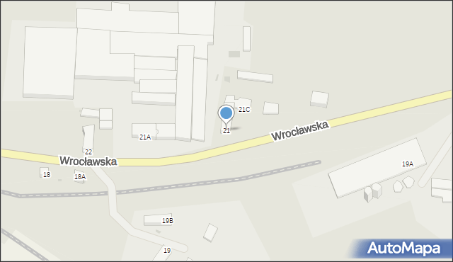 Jawor, Wrocławska, 21, mapa Jawor