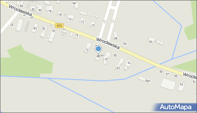 Jelcz-Laskowice, Wrocławska, 69, mapa Jelcz-Laskowice