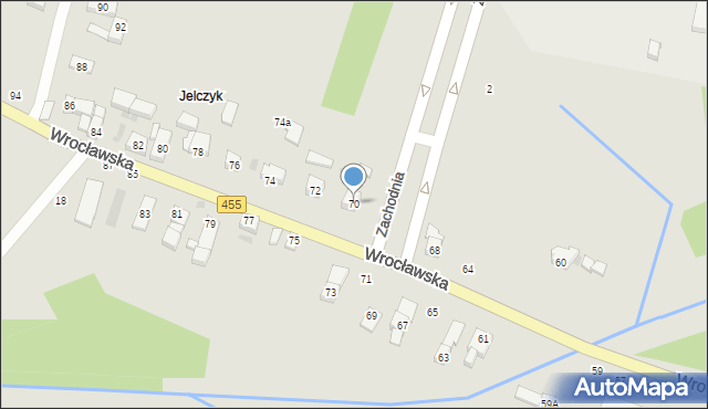 Jelcz-Laskowice, Wrocławska, 70, mapa Jelcz-Laskowice