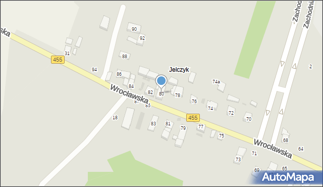 Jelcz-Laskowice, Wrocławska, 80, mapa Jelcz-Laskowice