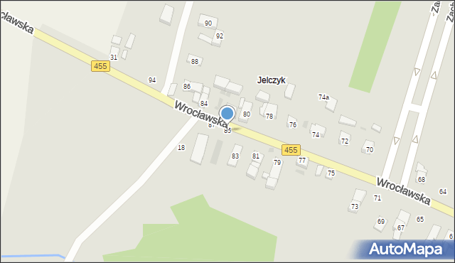 Jelcz-Laskowice, Wrocławska, 85, mapa Jelcz-Laskowice