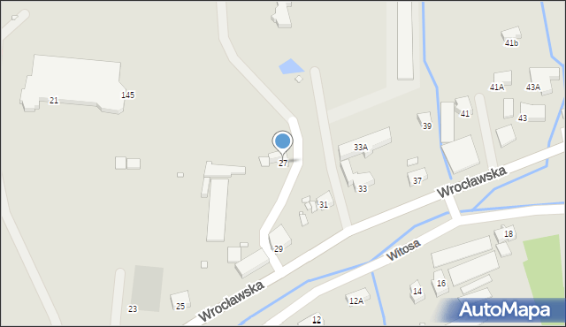 Jelenia Góra, Wrocławska, 27, mapa Jelenia Góra