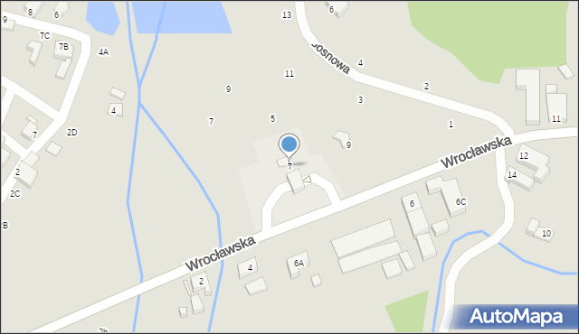 Jelenia Góra, Wrocławska, 7, mapa Jelenia Góra