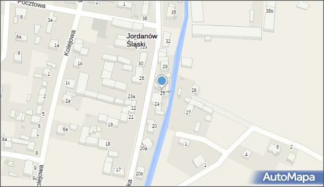 Jordanów Śląski, Wrocławska, 25, mapa Jordanów Śląski