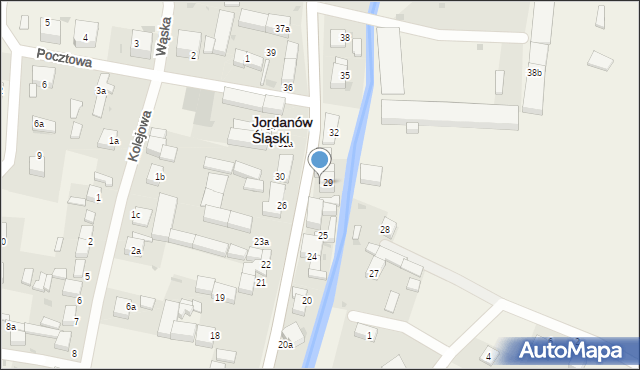 Jordanów Śląski, Wrocławska, 29B, mapa Jordanów Śląski