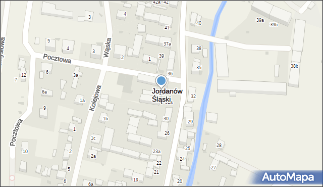 Jordanów Śląski, Wrocławska, 34, mapa Jordanów Śląski
