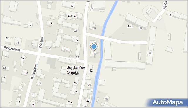 Jordanów Śląski, Wrocławska, 35, mapa Jordanów Śląski