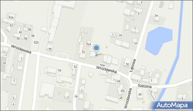 Jordanów Śląski, Wrocławska, 48, mapa Jordanów Śląski