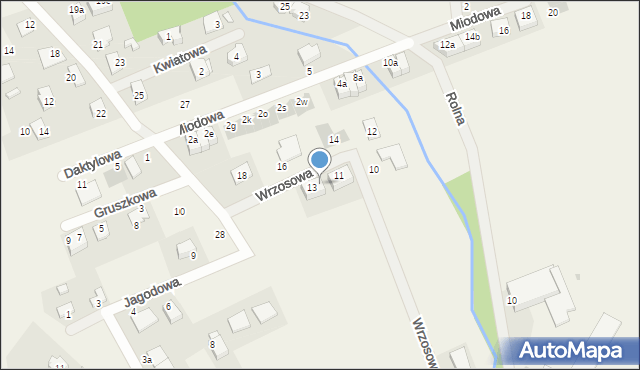 Kamieniec Wrocławski, Wrzosowa, 13a, mapa Kamieniec Wrocławski