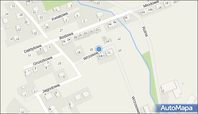 Kamieniec Wrocławski, Wrzosowa, 13b, mapa Kamieniec Wrocławski