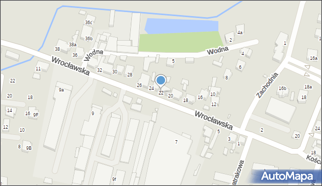 Kępno, Wrocławska, 22, mapa Kępno