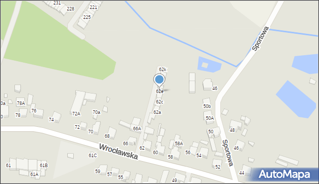 Kępno, Wrocławska, 62e, mapa Kępno