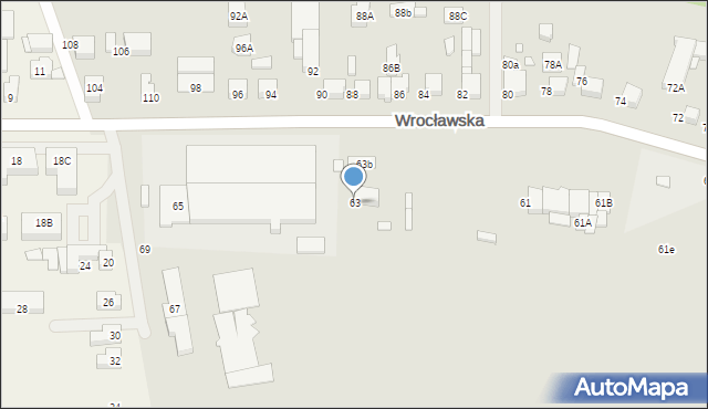 Kępno, Wrocławska, 63, mapa Kępno