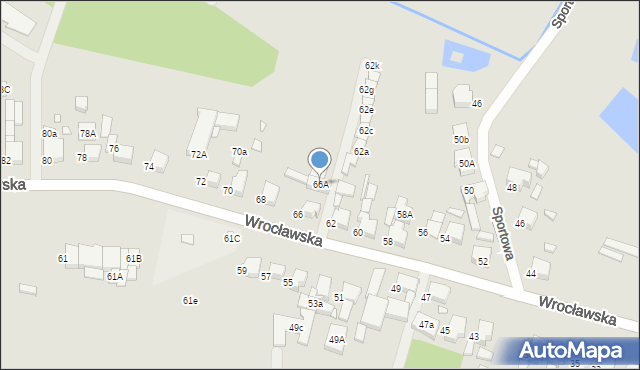 Kępno, Wrocławska, 66A, mapa Kępno