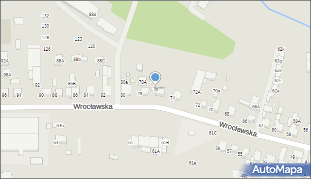 Kępno, Wrocławska, 76, mapa Kępno