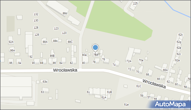 Kępno, Wrocławska, 78A, mapa Kępno