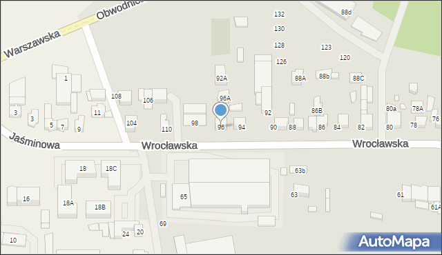 Kępno, Wrocławska, 96, mapa Kępno