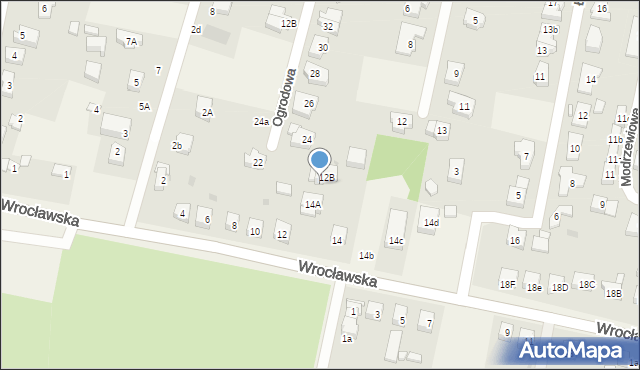 Kiełczów, Wrocławska, 12a, mapa Kiełczów