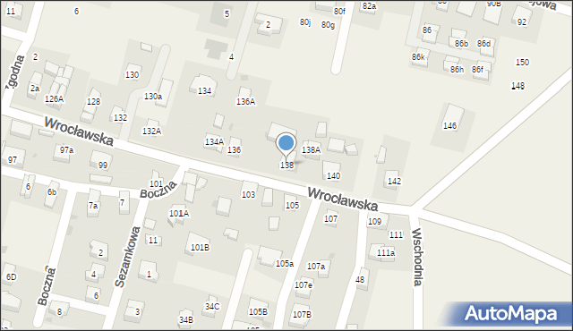 Kiełczów, Wrocławska, 138, mapa Kiełczów