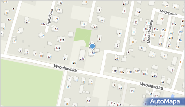 Kiełczów, Wrocławska, 14d, mapa Kiełczów