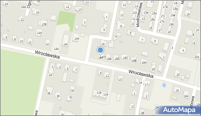 Kiełczów, Wrocławska, 18F, mapa Kiełczów