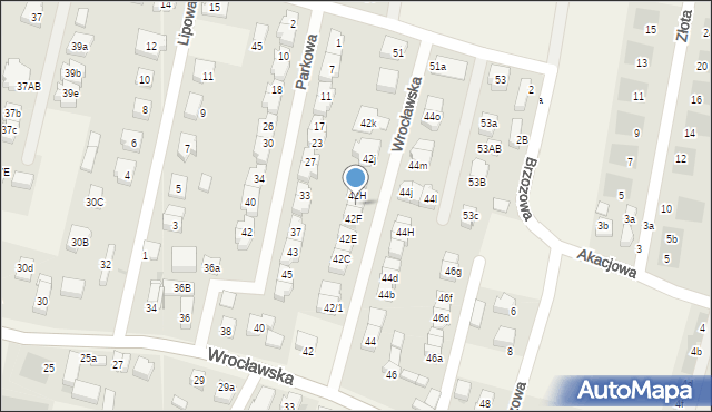 Kiełczów, Wrocławska, 42G, mapa Kiełczów