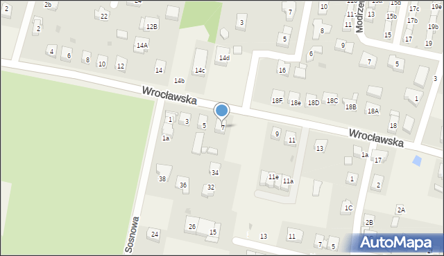 Kiełczów, Wrocławska, 7, mapa Kiełczów