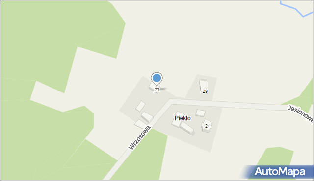 Kłosowo, Wrzosowa, 23, mapa Kłosowo