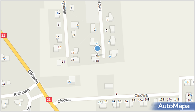 Kobylnica, Wrzosowa, 6A, mapa Kobylnica