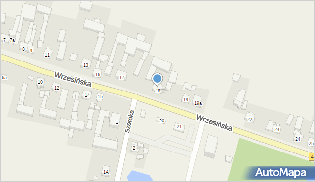 Kołaczkowo, Wrzesińska, 18, mapa Kołaczkowo