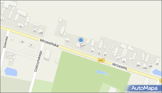 Kołaczkowo, Wrzesińska, 23, mapa Kołaczkowo