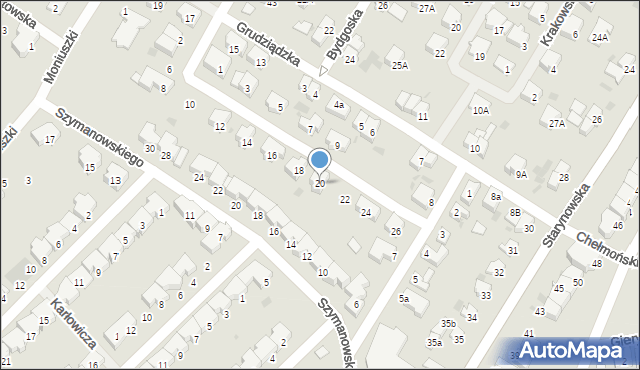 Kołobrzeg, Wrocławska, 20, mapa Kołobrzegu