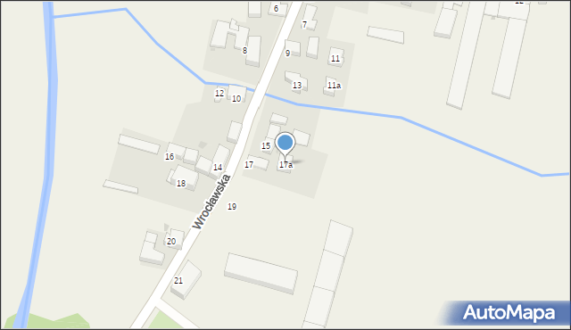 Komorowice, Wrocławska, 17a, mapa Komorowice