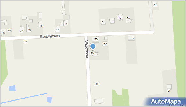 Konradów, Wrzosowa, 20I, mapa Konradów